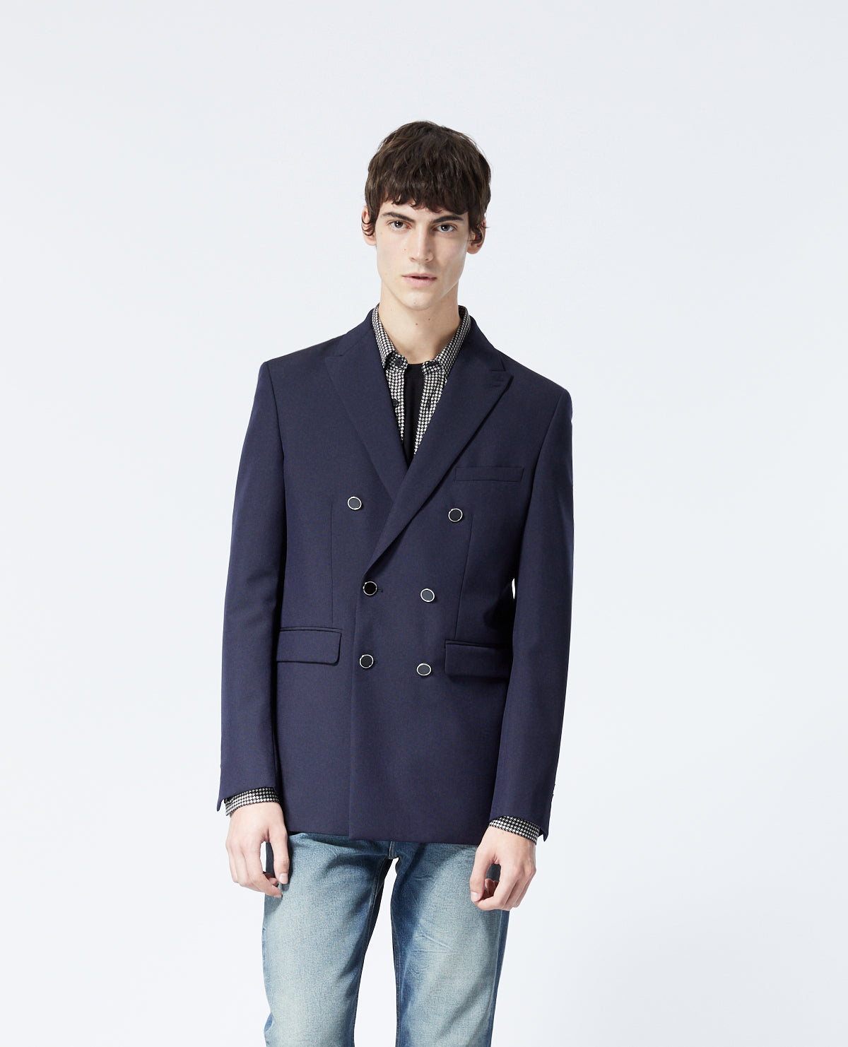 Wool Jacket | Men | Navy Blue