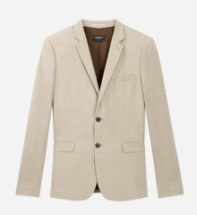 Smart Wool Blazer With Pockets | Men | Beige