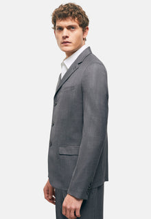 Gray Wool Suit Jacket | Men | Grey