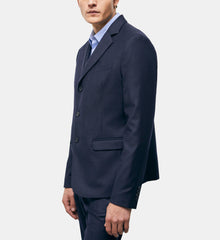 Wool Suit Jacket | Men | Navy Blue