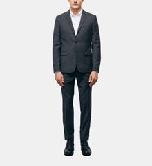 Wool Suit Jacket | Men | Black