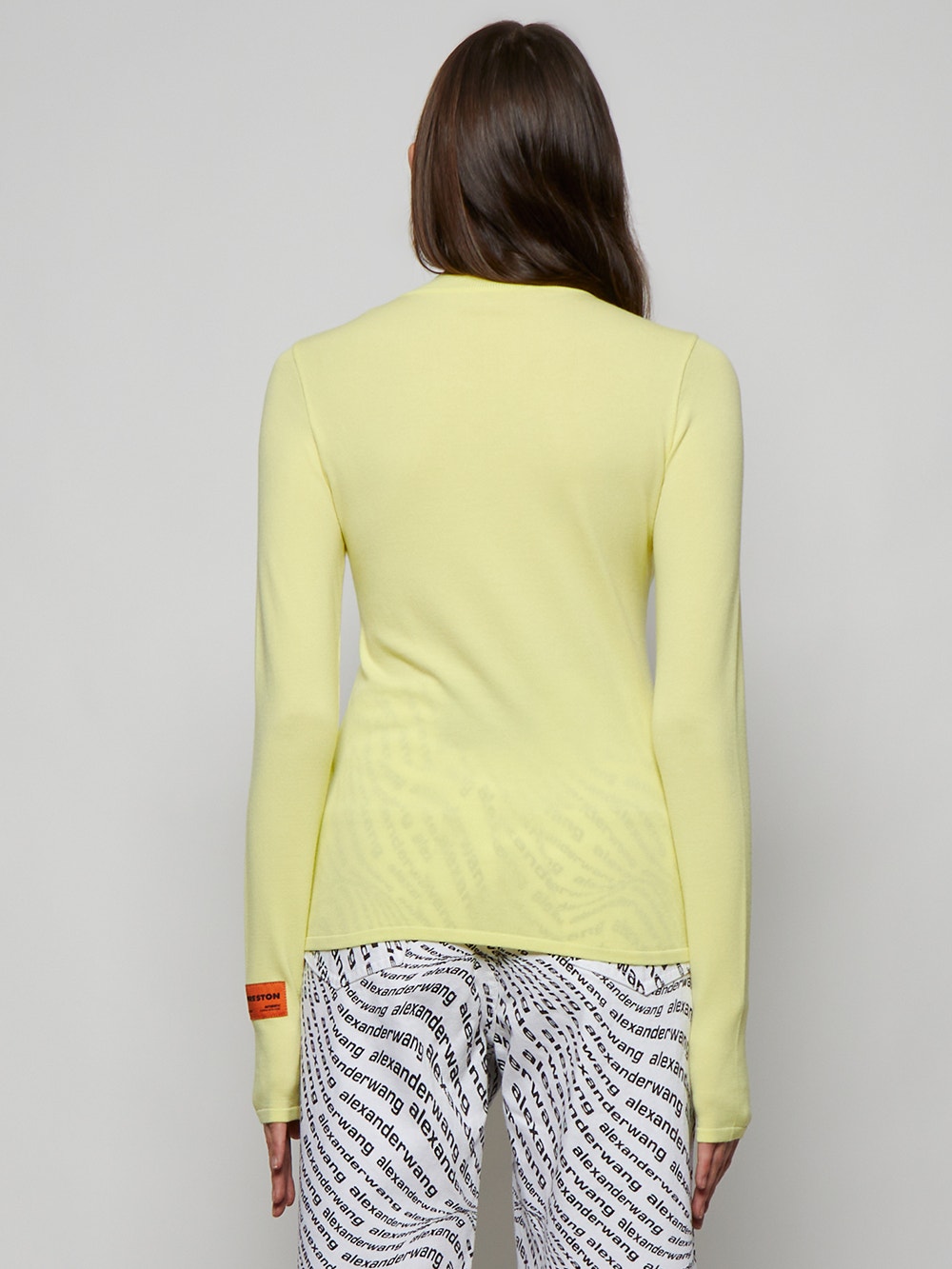 Women | Heron Preston | Ctnmb Mockneck Top | Lemon Yellow