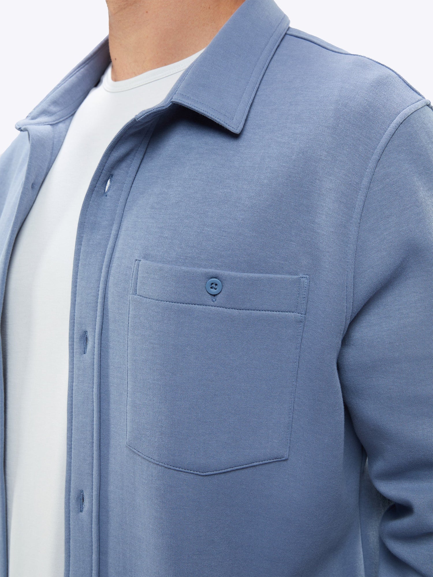 Mens | Skyline Knit Overshirt | Hydrogen