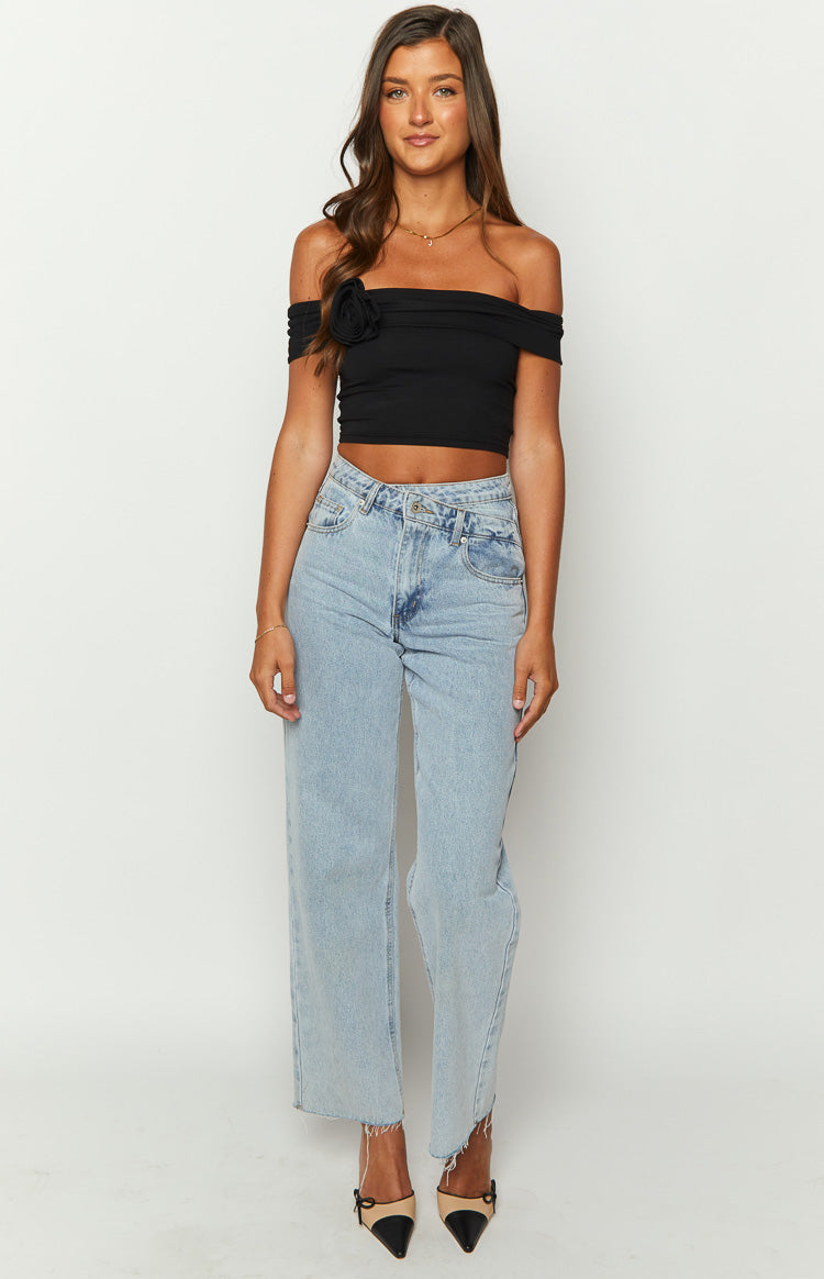Hadley Off The Shoulder Crop Top | Rose