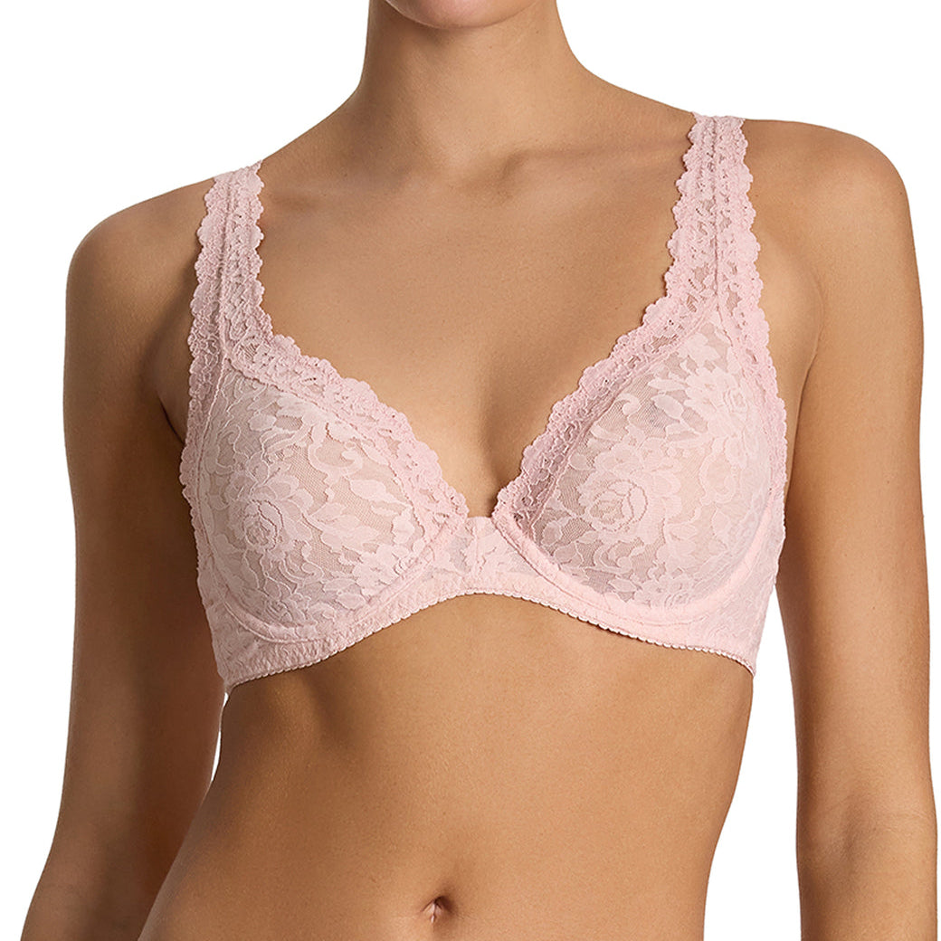 Signature Lace Unlined Underwire Bra | Blushing Rose