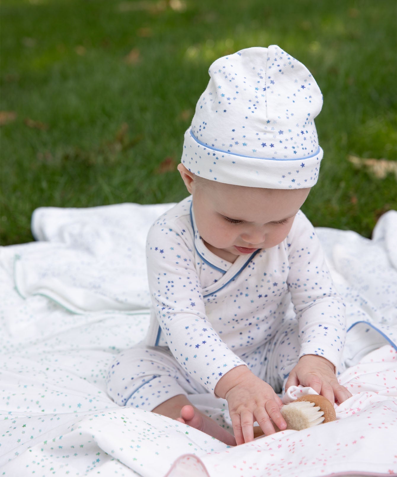 Kids Unisex | Hazy Hat | Blue/White