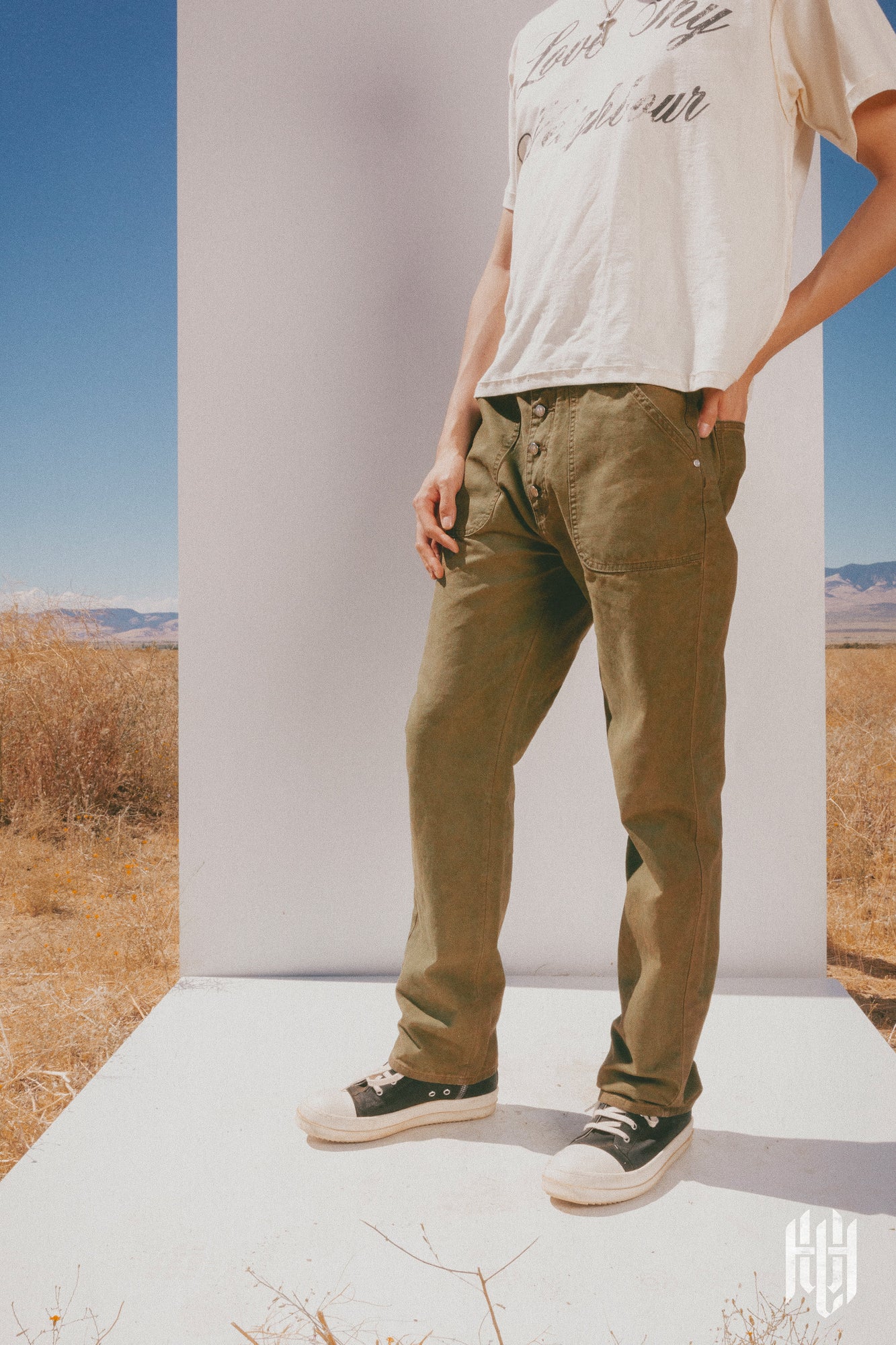 Heavy Laden Fatigue Pants | Vintage Army Green