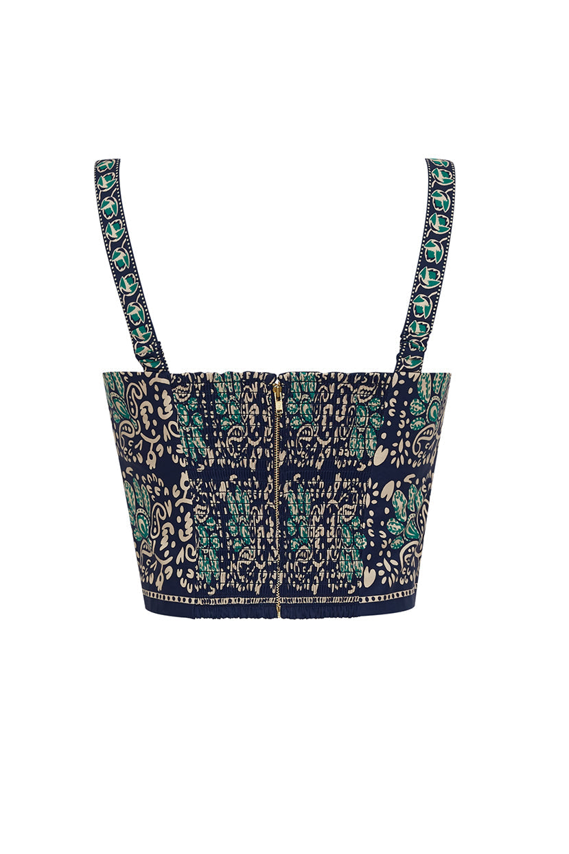 Helena Top | Le Stampe Eve Blue