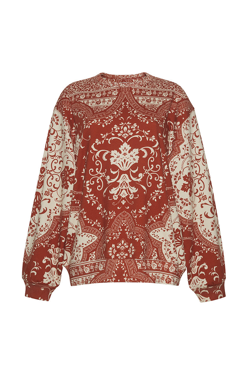 Henri Sweatshirt | Picante Scroll Terrace