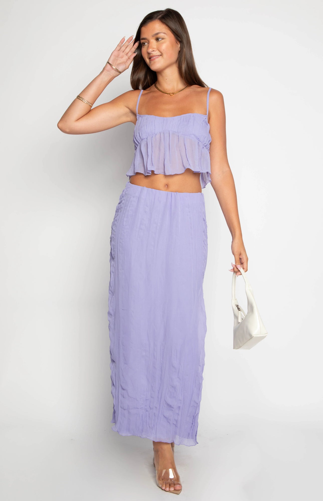 Her Moment Maxi Skirt | Purple