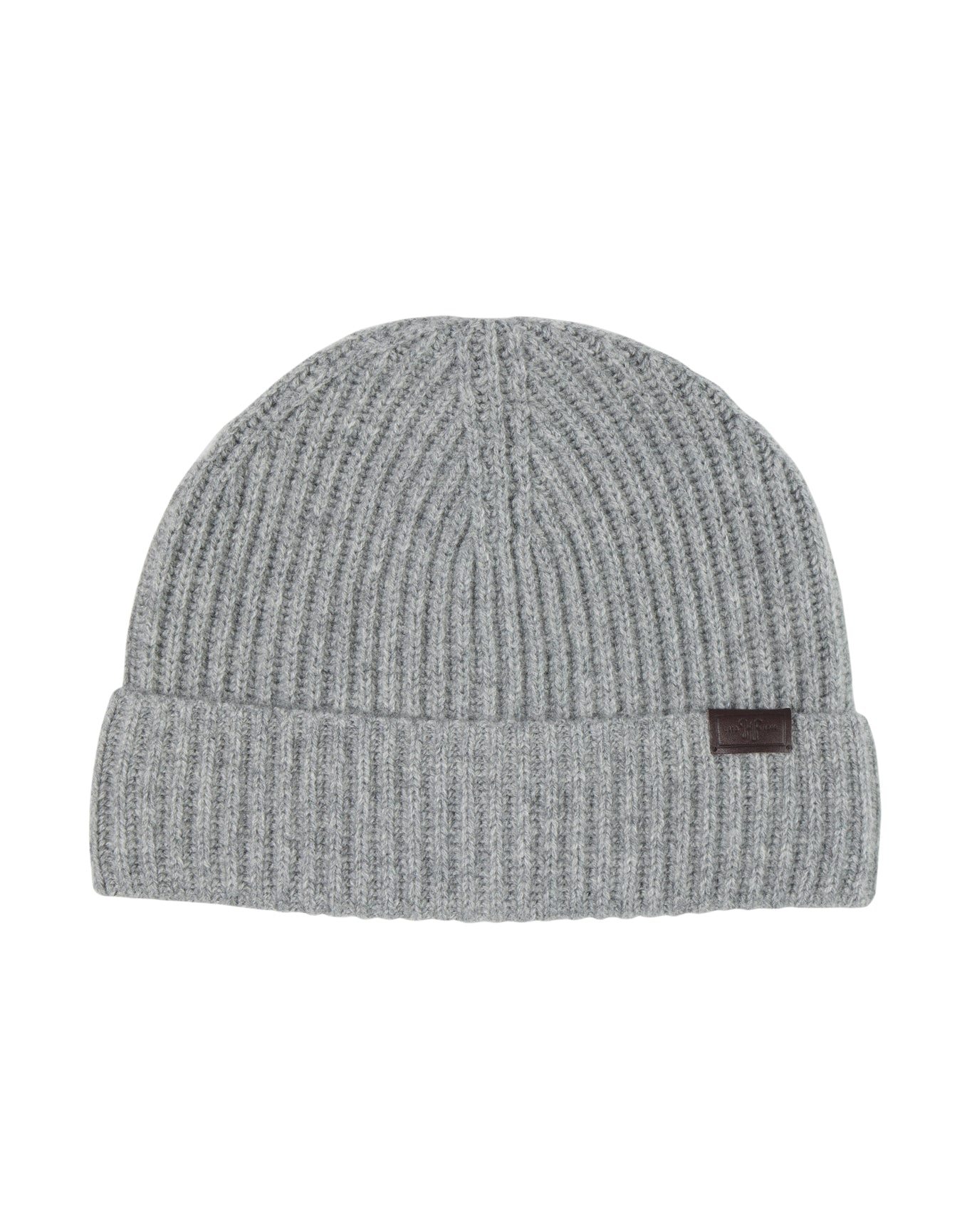 Hickey Freeman | Men | Cashmere Chunky Rib Hat | Grey