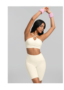 High-Waisted Bike Shorts | Creamy Vanilla