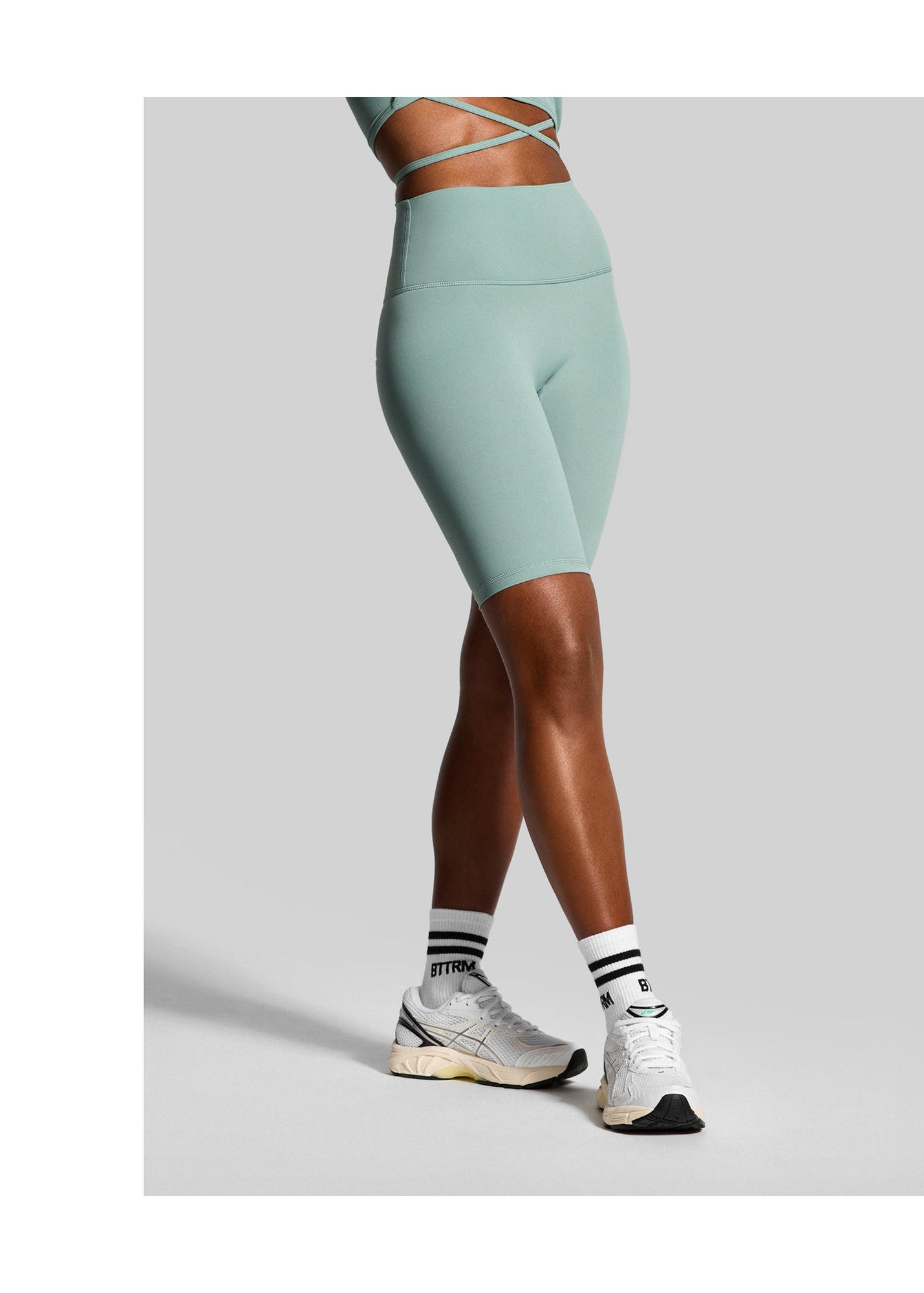 High-Waisted Bike Shorts | Fresh Green