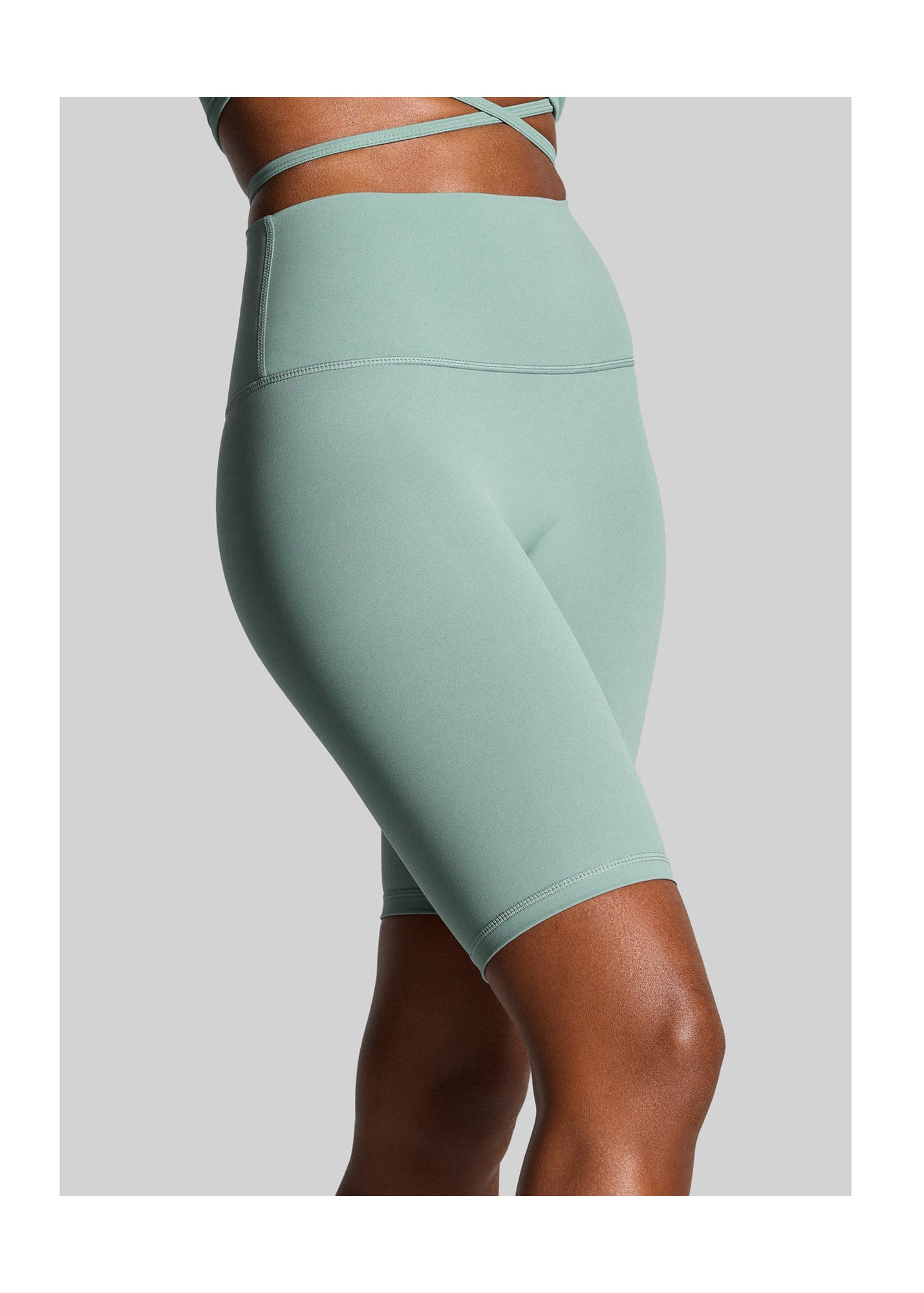 High-Waisted Bike Shorts | Fresh Green