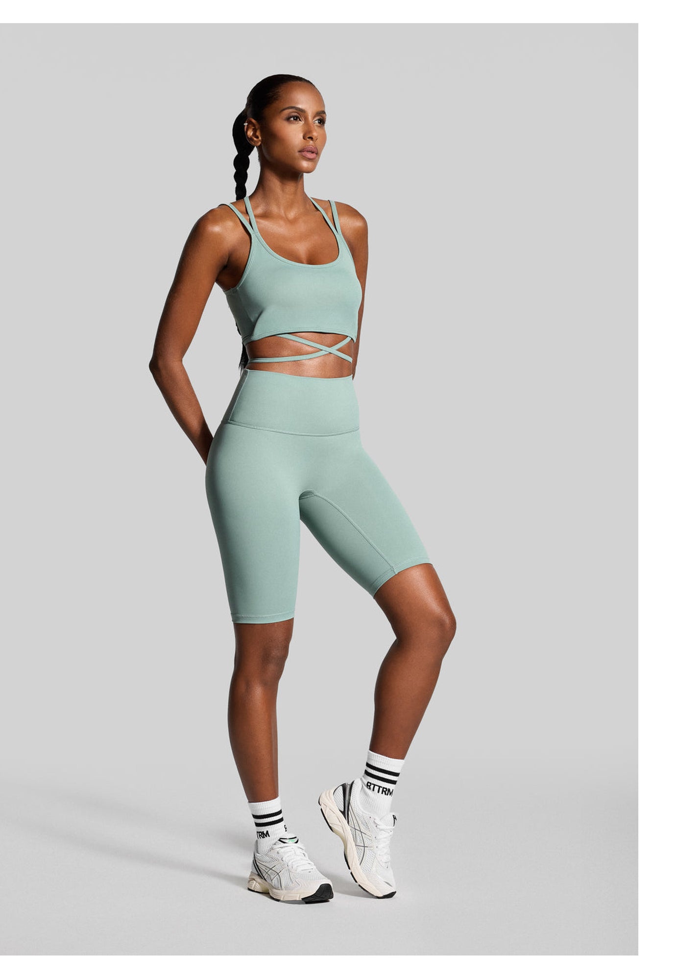 High-Waisted Bike Shorts | Fresh Green