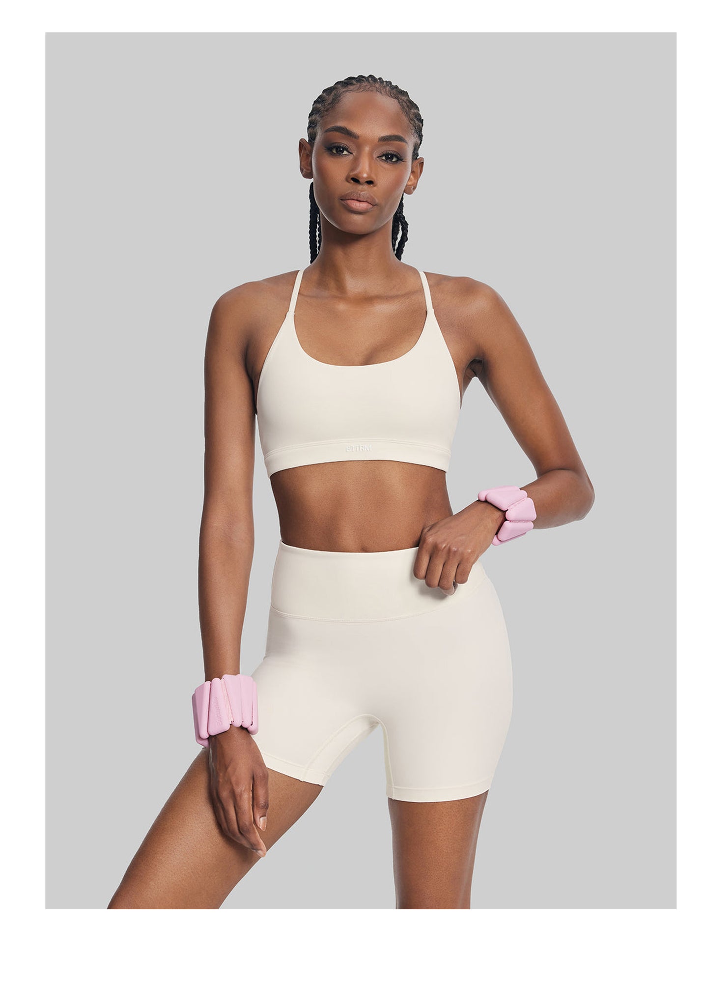 High-Waisted Impact Mesh Shorts | Ivory