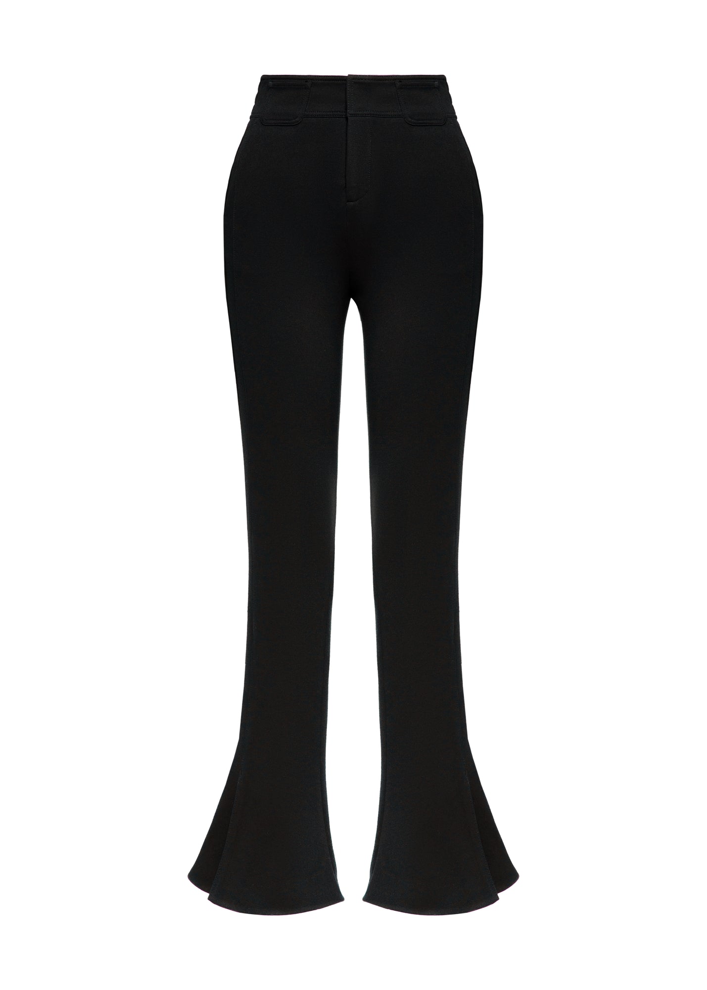 High-waisted Bootcut Pants | Black