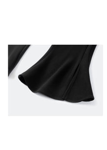 High-waisted Bootcut Pants | Black