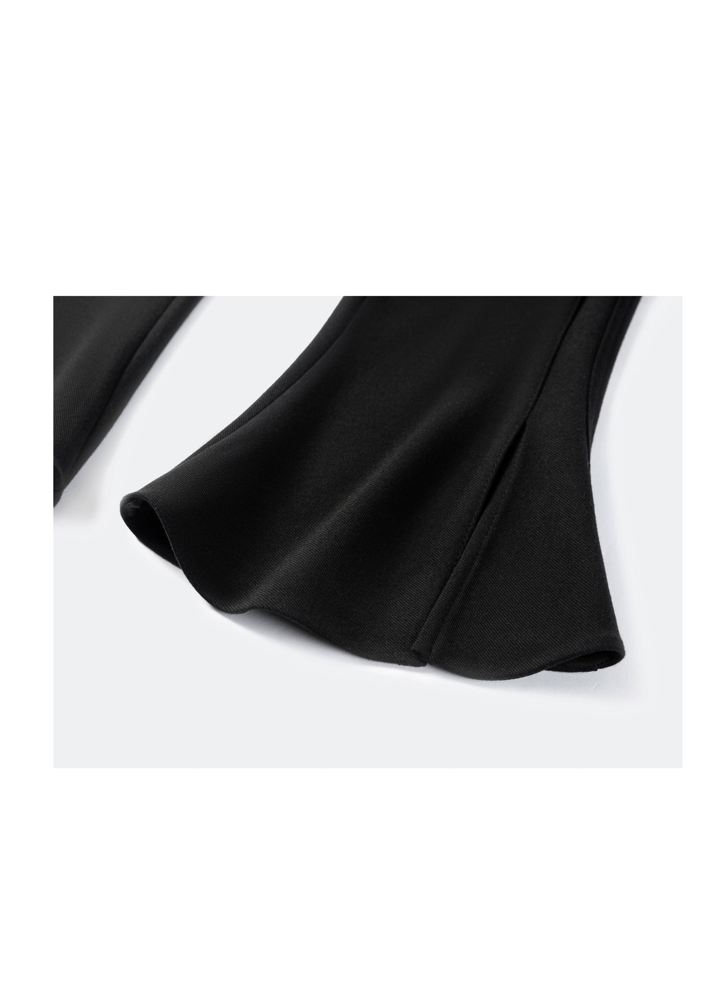 High-waisted Bootcut Pants | Black