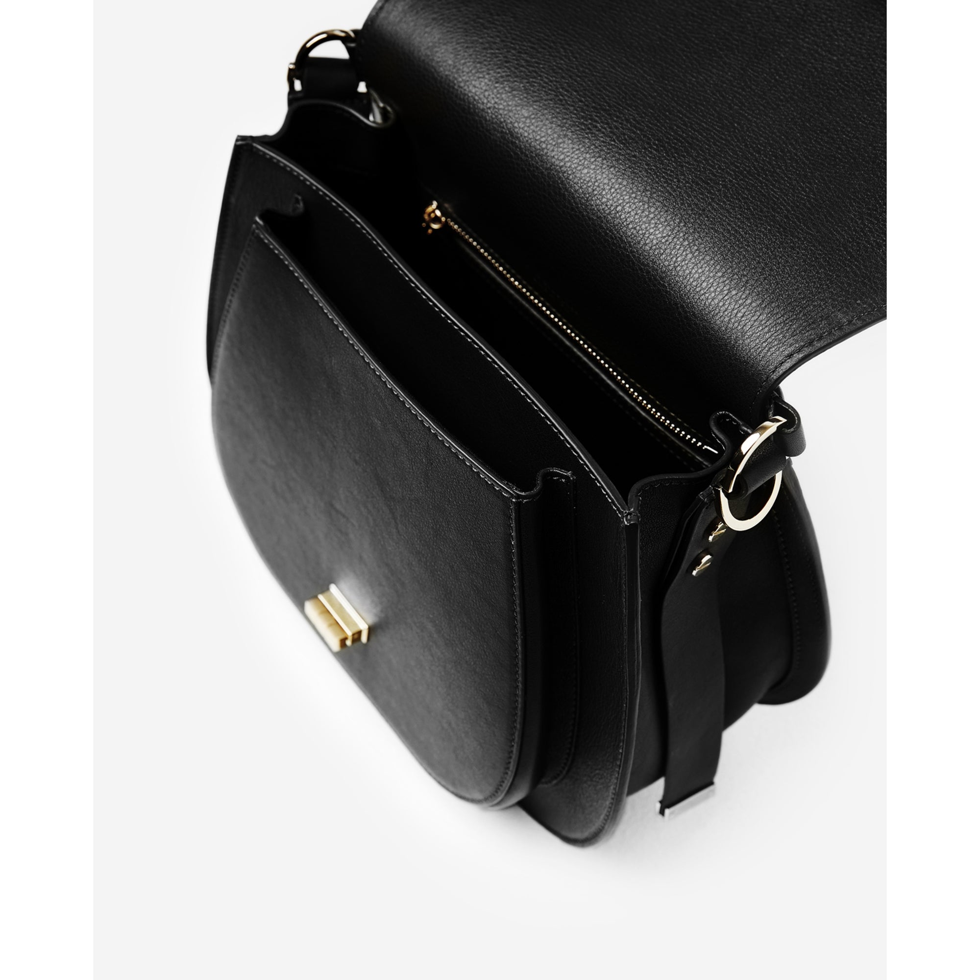 Hobo Maxi Leather Bag In | Women | Black