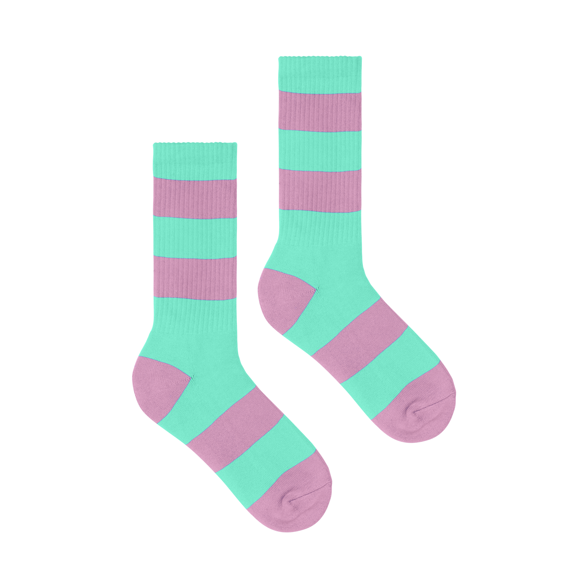 The Slouchy Striped Sock | Lilac & Mint