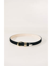 Hollyhock Ponyhair Mixed Metal | Black Ponyhair & Silver & 24K Gold