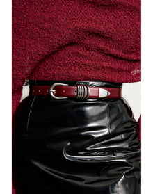 Hollyhock Silver | Bordeaux & Silver