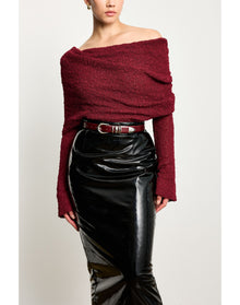 Hollyhock Silver | Bordeaux & Silver