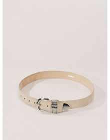 Hollyhock Suede | Papyrus Suede & Silver