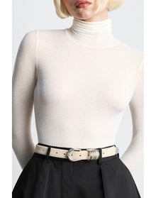 Hollyhock Suede | Papyrus Suede & Silver