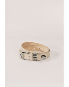 Hollyhock Suede | Papyrus Suede & Silver