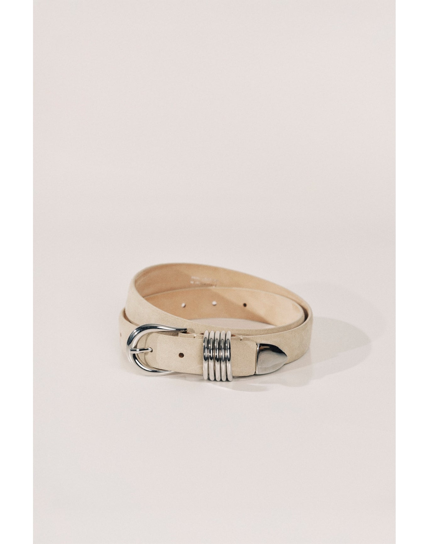 Hollyhock Suede | Papyrus Suede & Silver