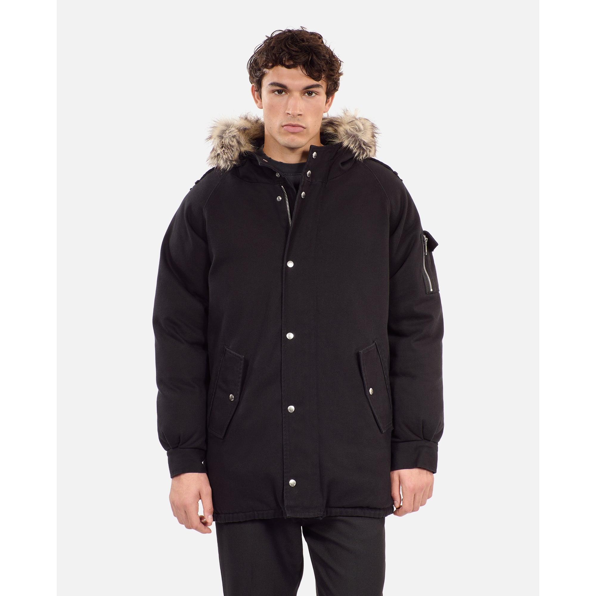 Hooded Parka | Men | Black