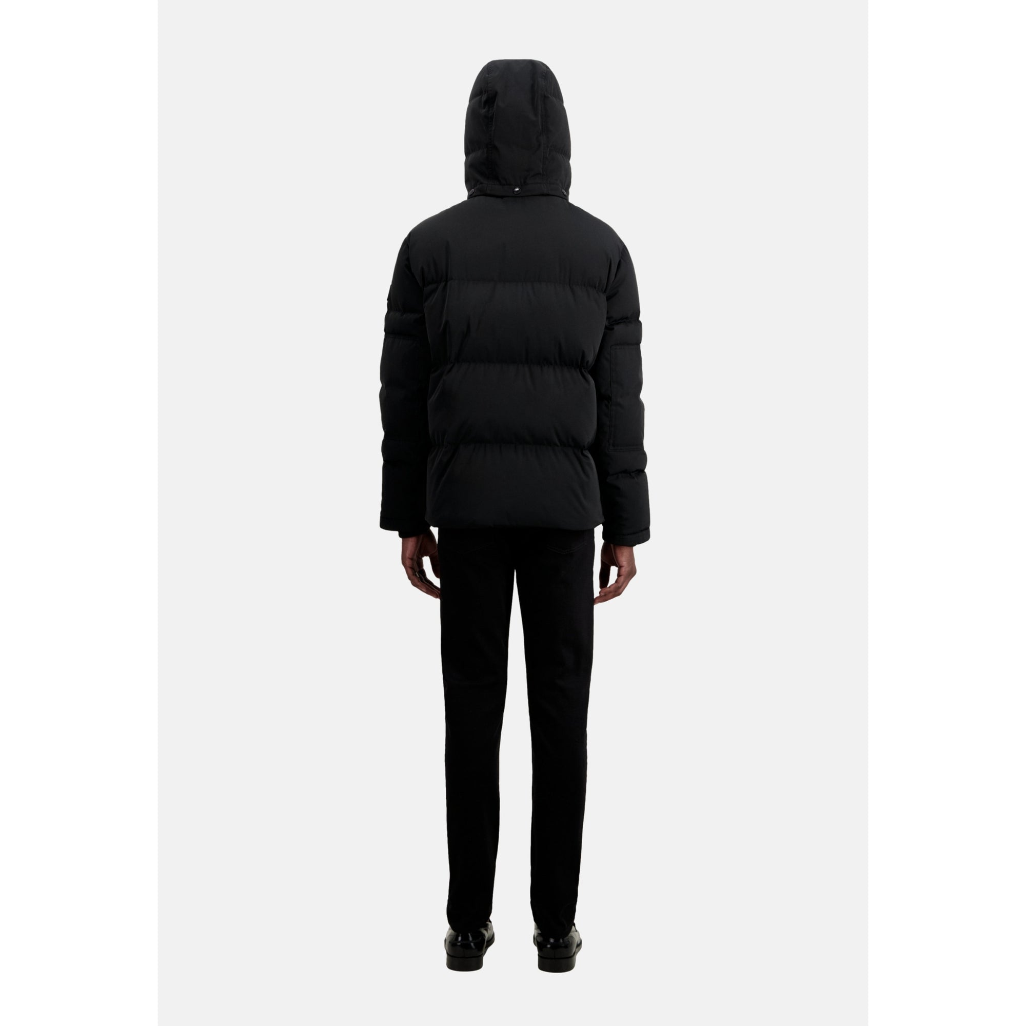 Hooded Puffer Jacket | Men | Black