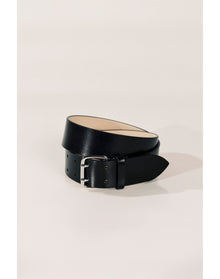 Hutch Leather | Black & Silver