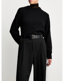 Hutch Leather | Black & Silver