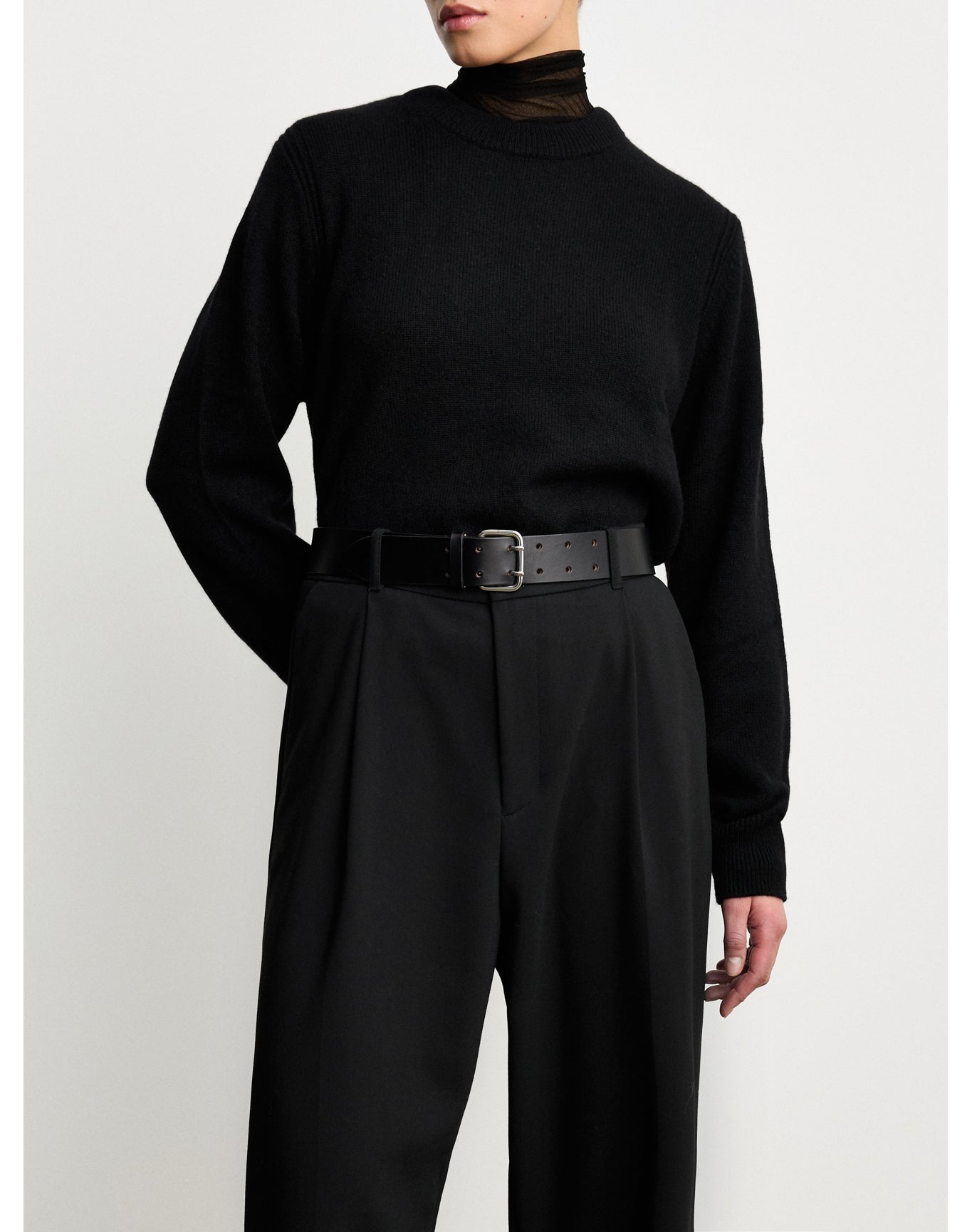 Hutch Leather | Black & Silver