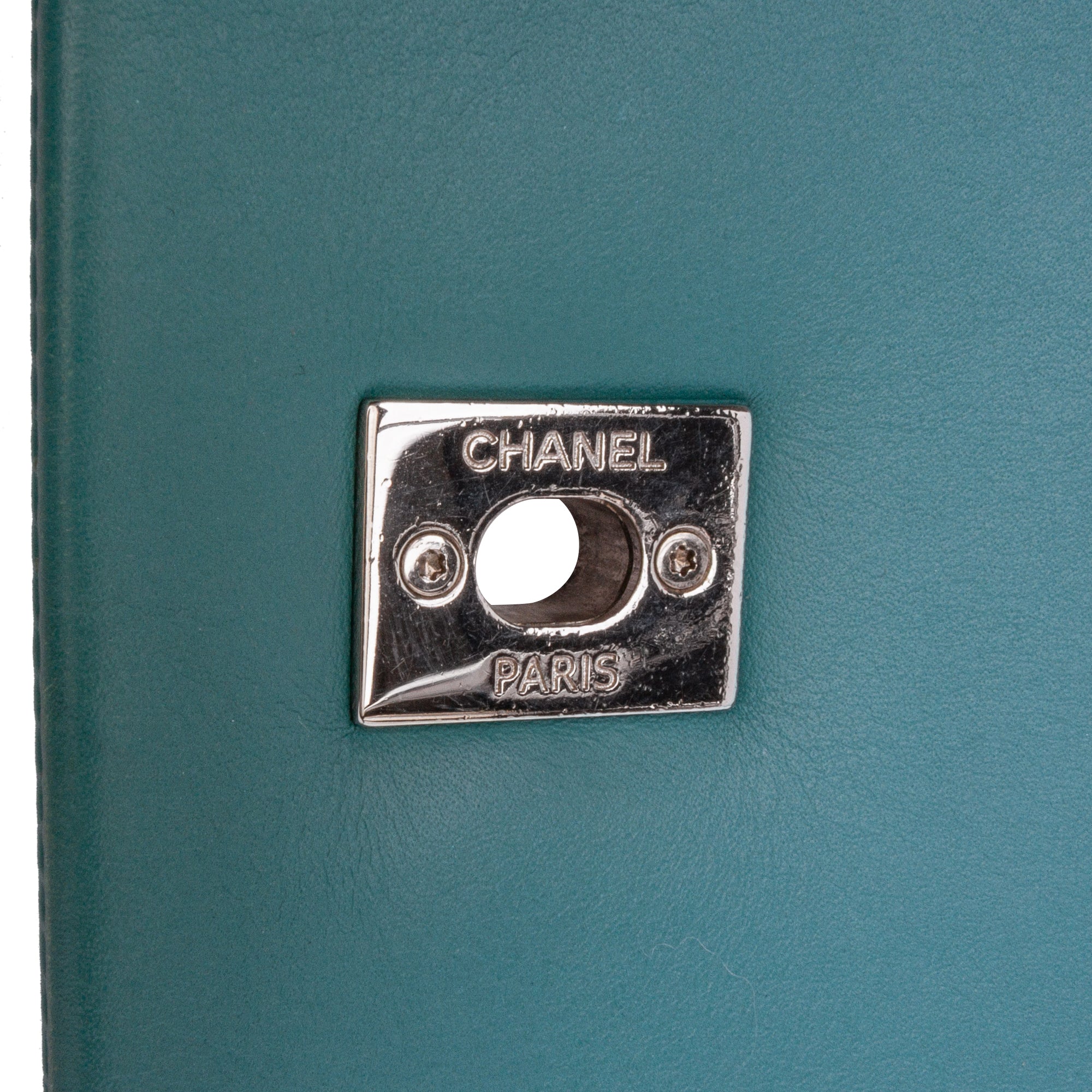 Chanel | Pre-Owned Medium Crumpled Calfskin Bi Vintage Full Flap | Blue/Turquoise