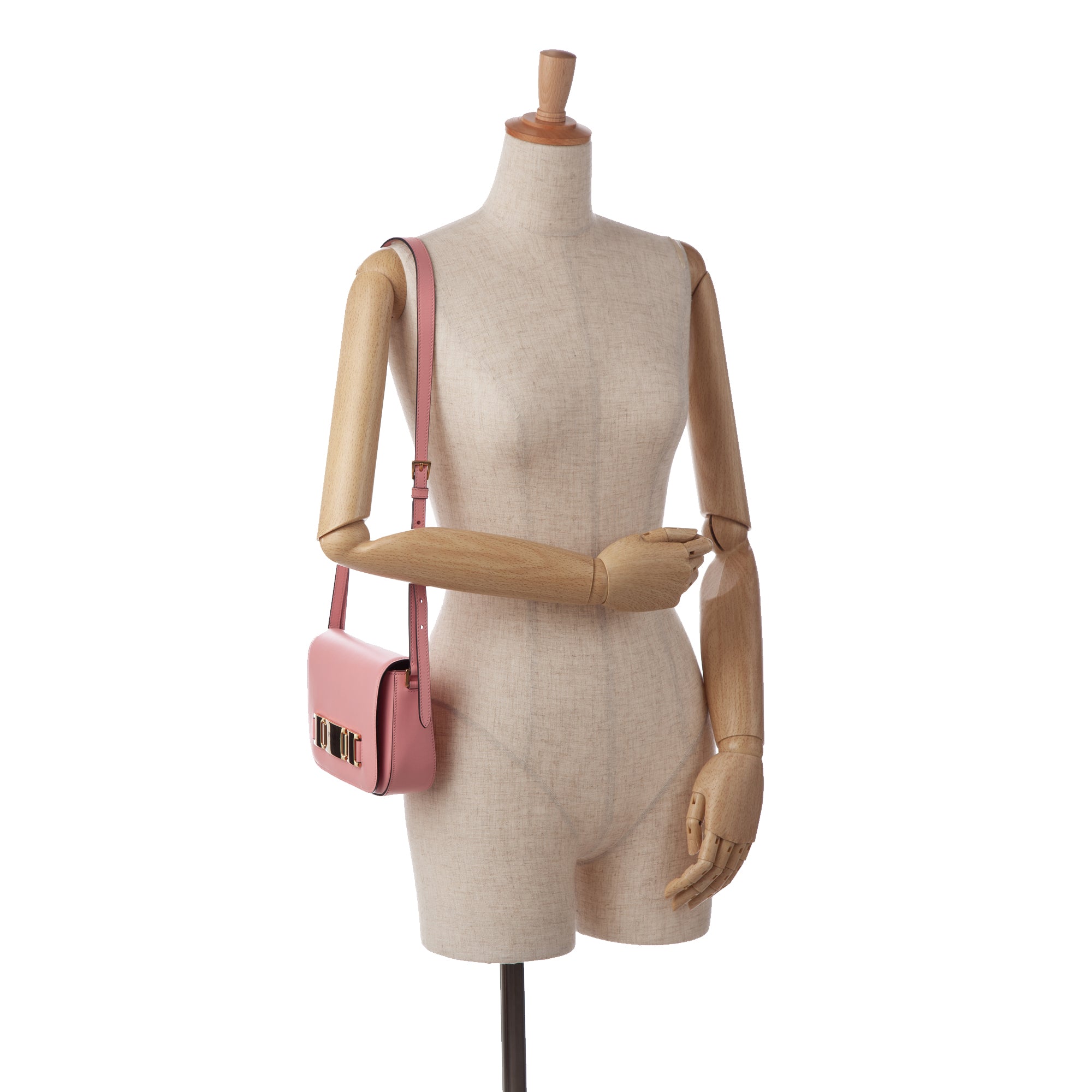 Prada Pre-Owned Glace Calf Etiquette Crossbody | Women | Pink