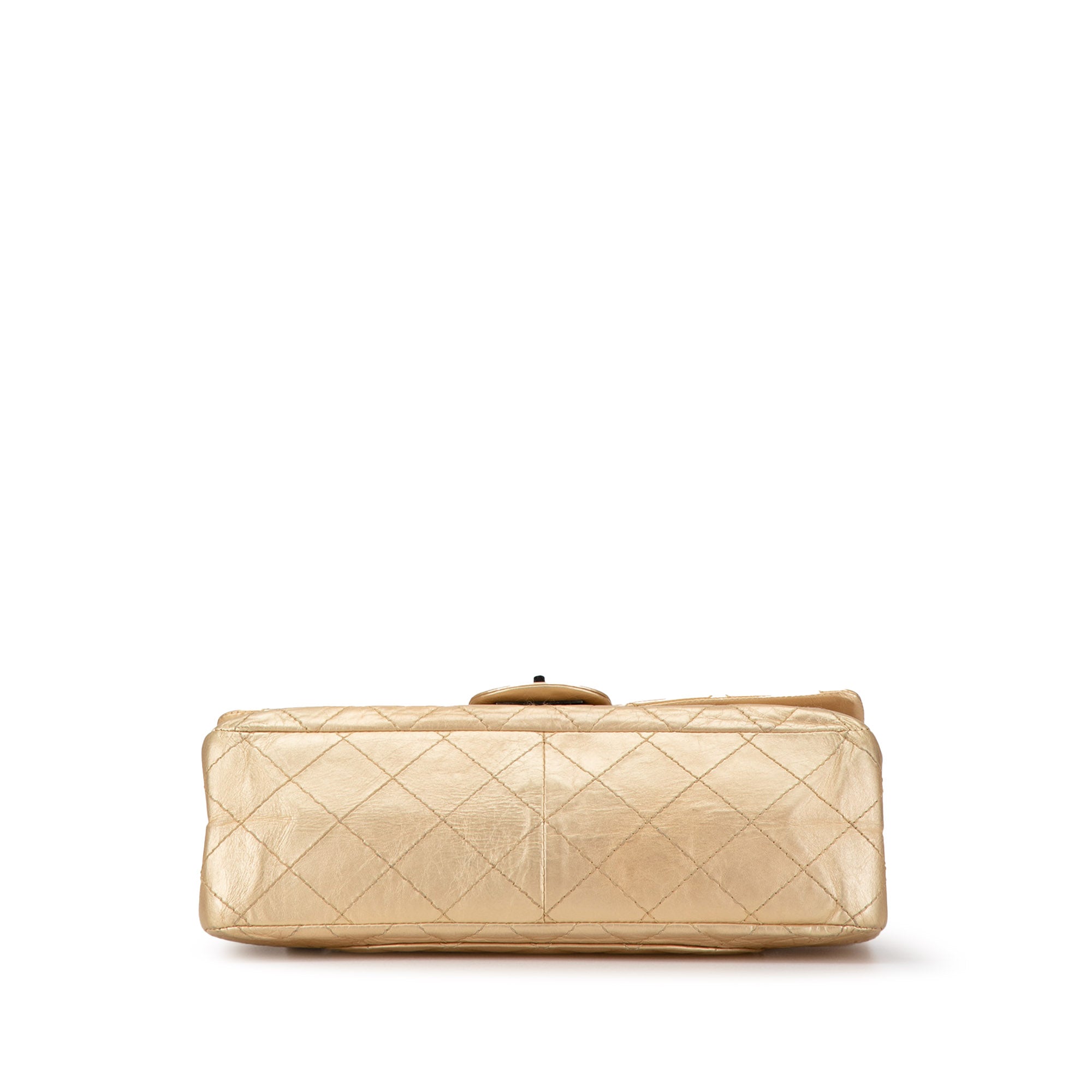 Chanel | Pre-Owned Reissue 2.55 Aged Calfskin Double Flap 227 | Gold