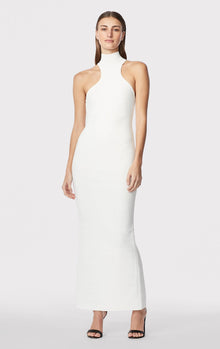 Racer Icon Cropped Gown | Alabaster