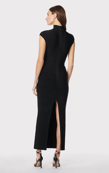 Icon Cap Sleeve Cut-Out Gown | Black