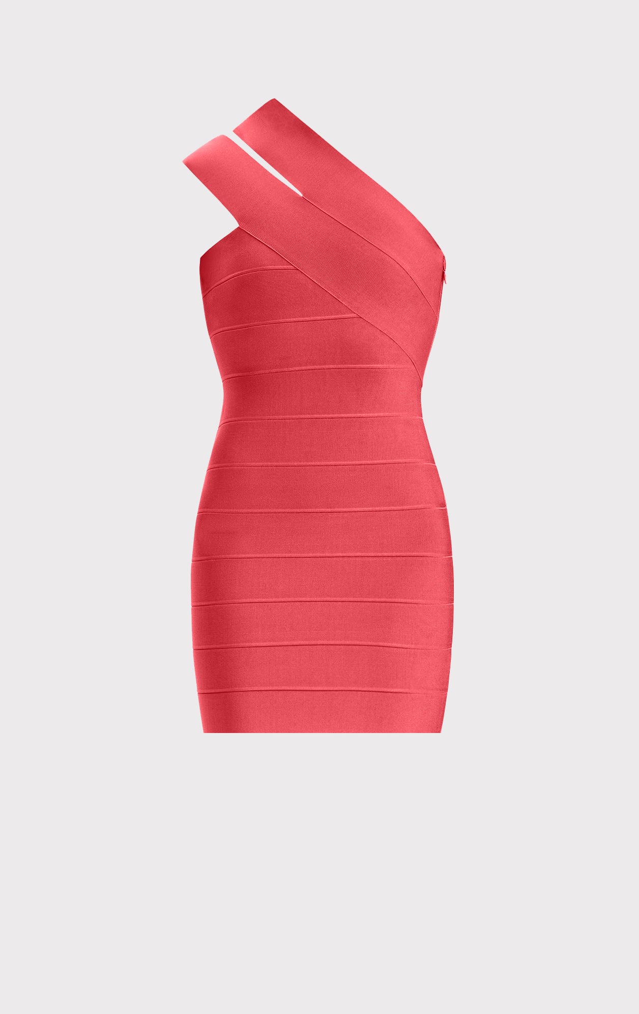 Icon One Shoulder Mini Dress | Cerise