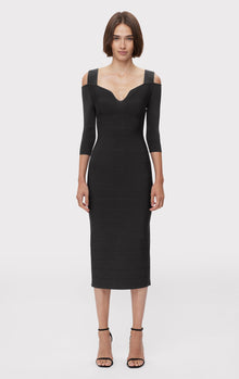 Icon Notched Bateau Midi | Black