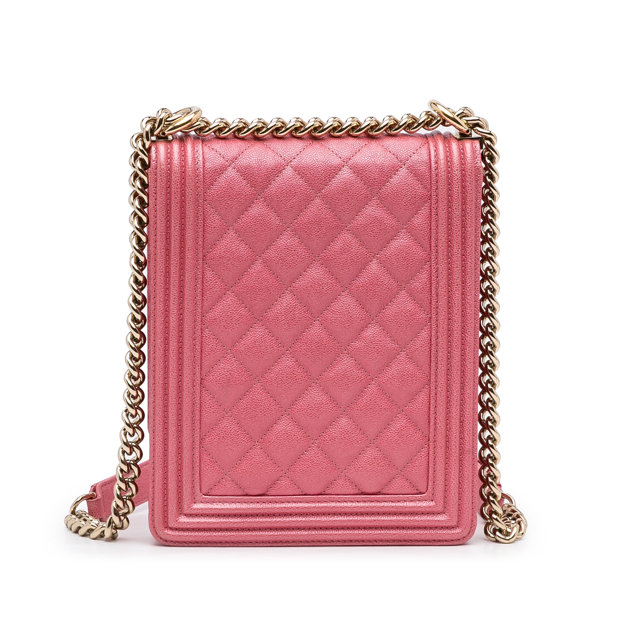 Chanel | Pre-Owned North South Boy Flap | Pink