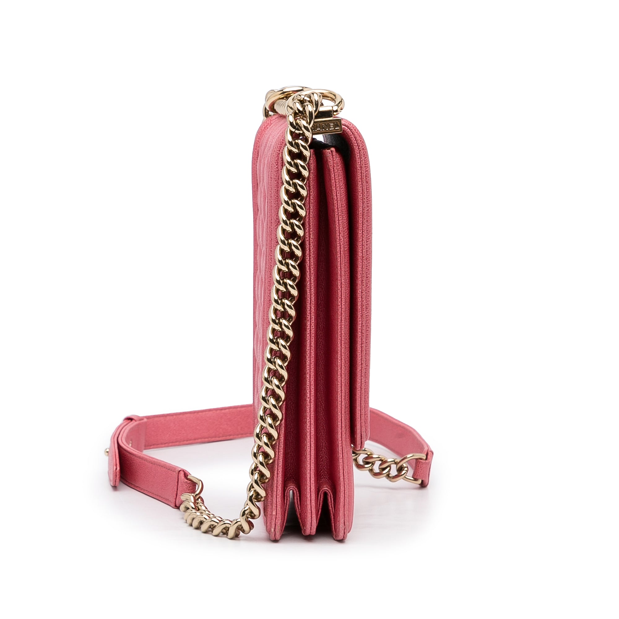 Chanel | Pre-Owned North South Boy Flap | Pink