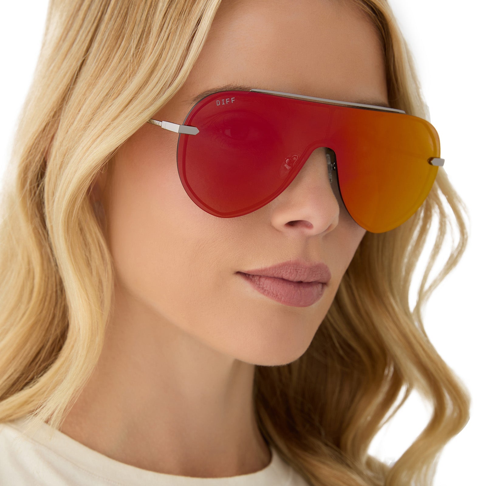 Womens | Imani Sunglasses | Gunmetal | Red Hot Summer Lenses