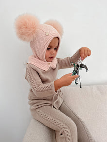 Girl | Luna Merino Wool Balaclava Hat | Pink