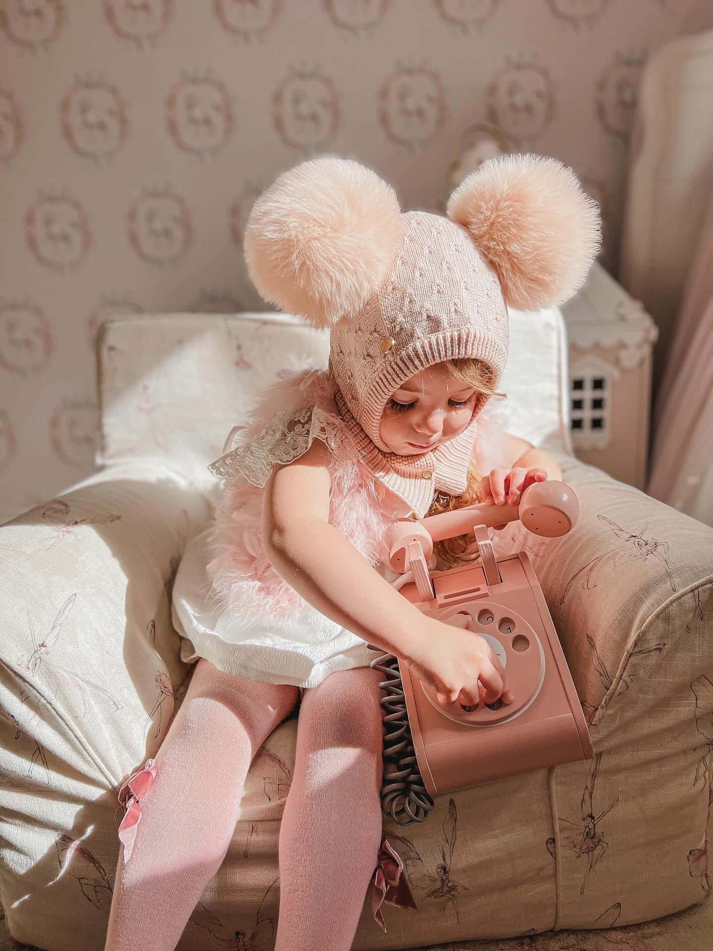 Girl | Luna Merino Wool Balaclava Hat | Pink