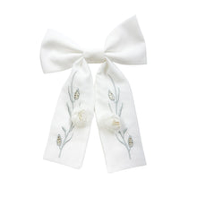 Girl | Faith Ceremony Hair Bow | White